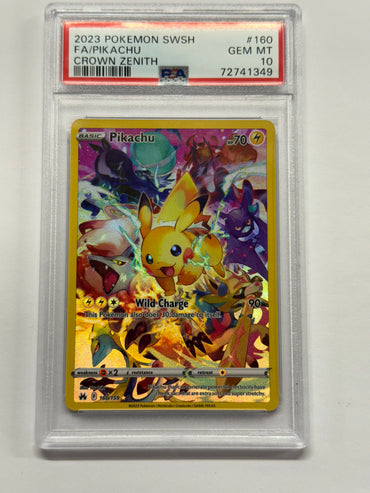 Pikachu (160/159) (Secret) [Sword & Shield: Crown Zenith] Graded PSA 10