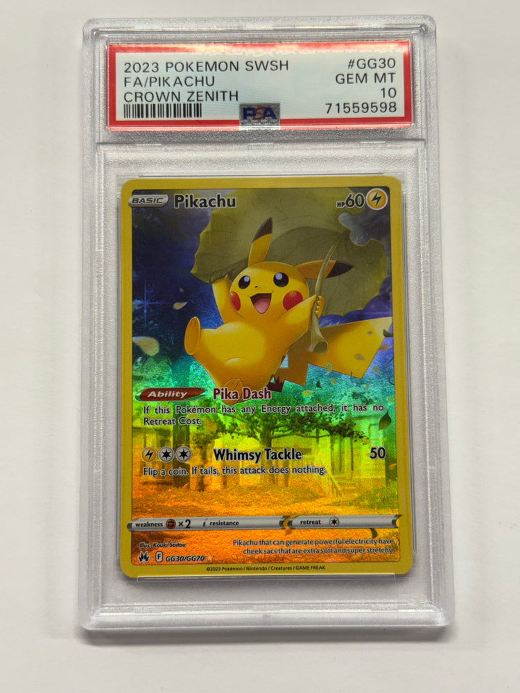 Pikachu (GG30/GG70) [Sword & Shield: Crown Zenith] Graded PSA 10