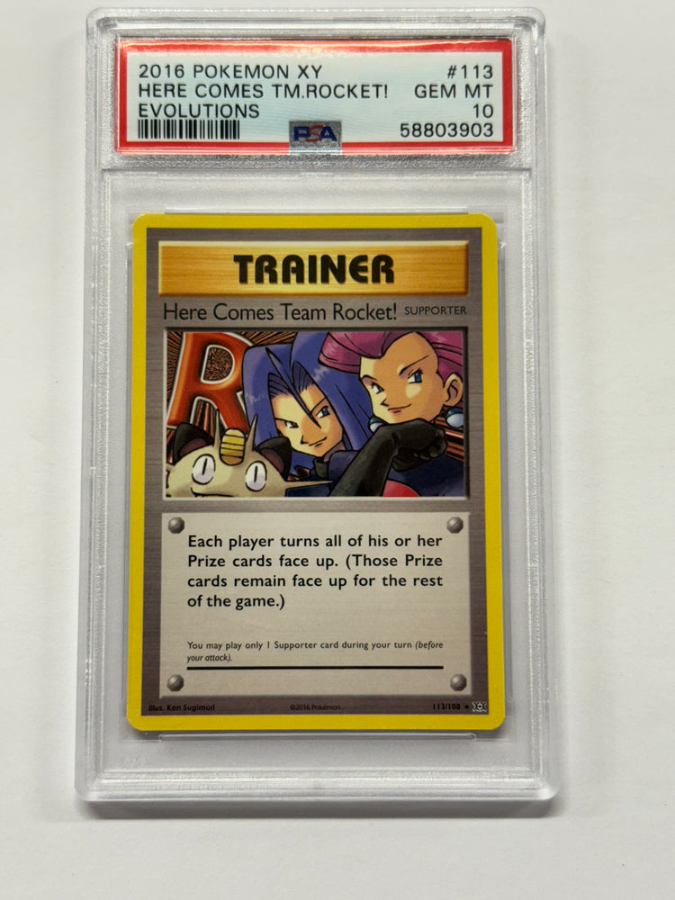 Here Comes Team Rocket! (113/108) [XY: Evolutions] Graded PSA 10