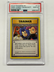 Here Comes Team Rocket! (113/108) [XY: Evolutions] Graded PSA 10