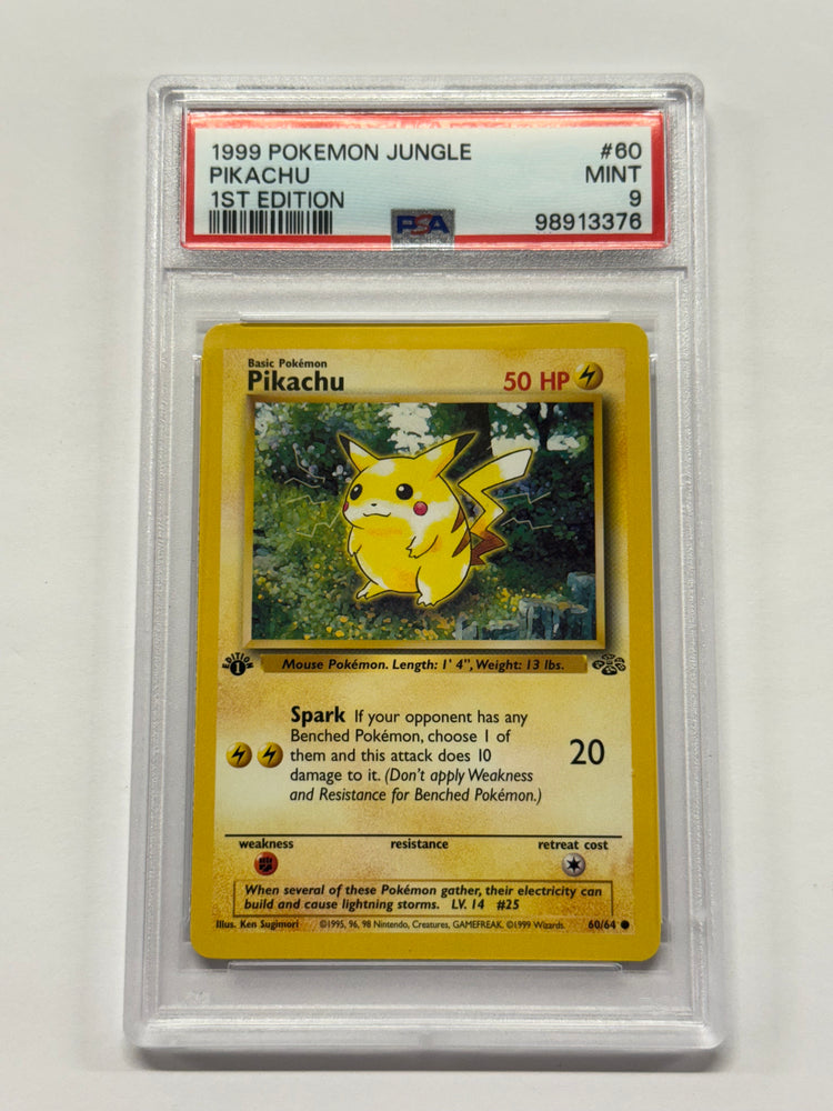 Pikachu (60/64) [Jungle 1st Edition] Graded PSA 9