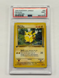 Pikachu (60/64) [Jungle 1st Edition] Graded PSA 9