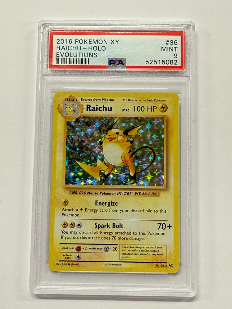 Raichu (36/108) [XY: Evolutions] Graded PSA 9