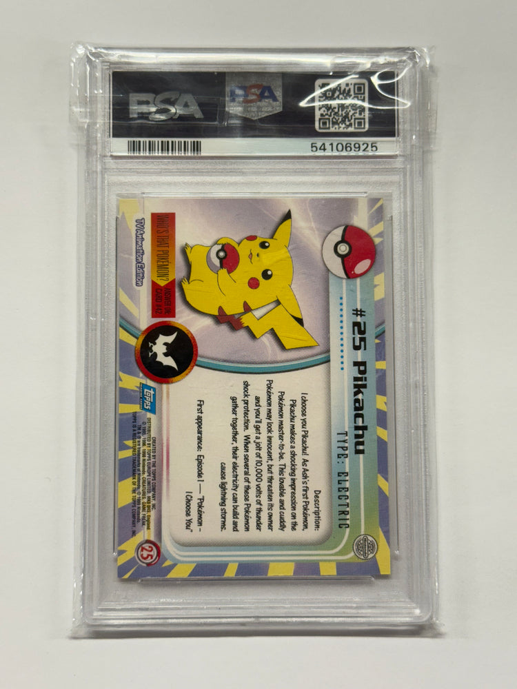 Topps 1999 Pikachu Graded PSA 7