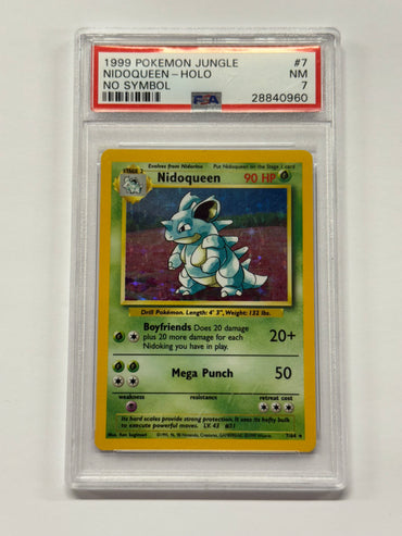 Nidoqueen No Symbol Error (7/64) [Jungle Unlimited] Graded PSA 7