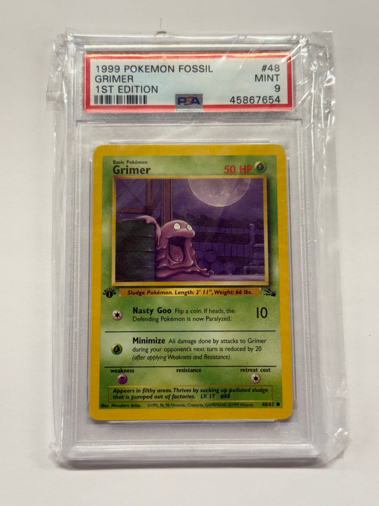 Grimer (48/62) [Fossil 1st Edition] Graded PSA 9