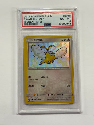 Swablu (SV42/SV94) [Sun & Moon: Hidden Fates - Shiny Vault] Graded PSA 8