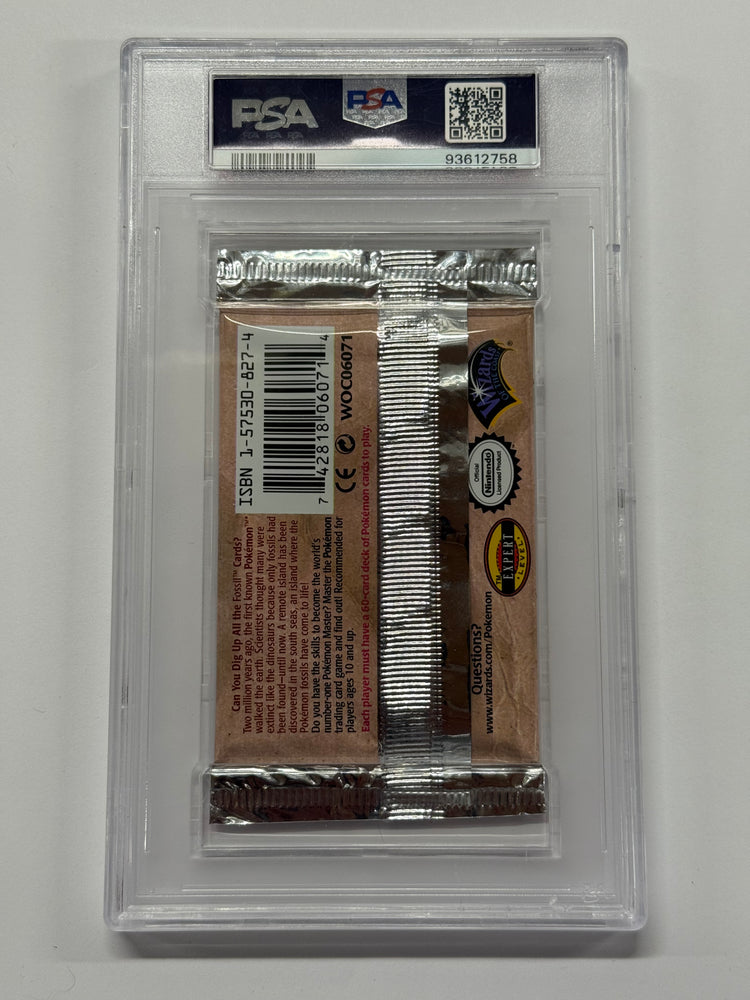 Pokemon Fossil 1st Edition Booster Pack Graded PSA 10