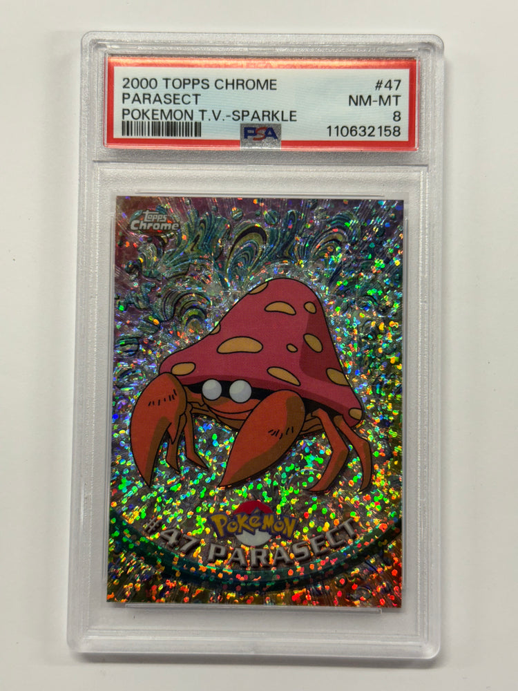 Topps 2000 Parasect Sparkle Graded PSA 8