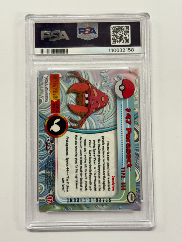 Topps 2000 Parasect Sparkle Graded PSA 8