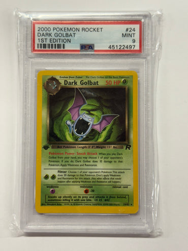 Dark Golbat (24/82) [Team Rocket 1st Edition] Graded PSA 9