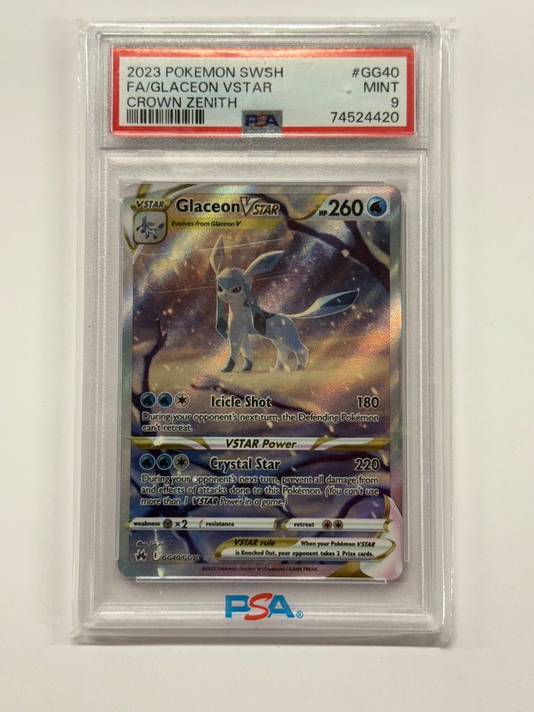 Glaceon VSTAR (GG40/GG70) [Sword & Shield: Crown Zenith] Graded PSA 9