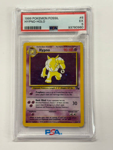 Hypno (8/62) [Fossil Unlimited] Holo Graded PSA 5