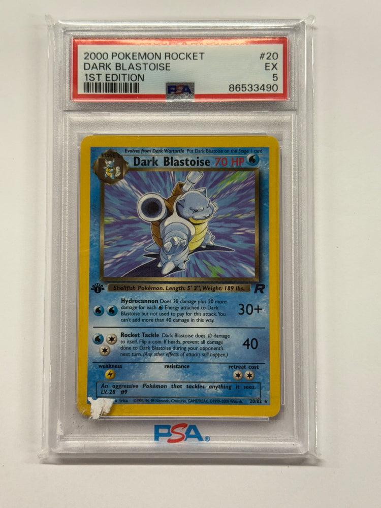 Dark Blastoise (20/82) [Team Rocket 1st Edition] Graded PSA 5