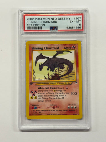 Shining Charizard (107/105) [Neo Destiny 1st Edition] Graded PSA 6