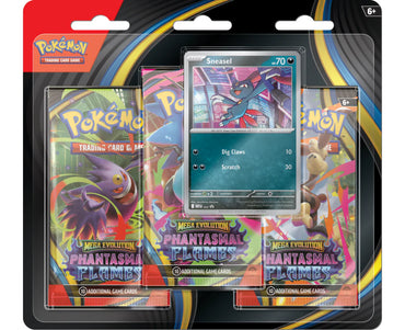 POKEMON ME02 PHANTASMAL FLAMES 3PK BLISTER (LIMIT 1)
