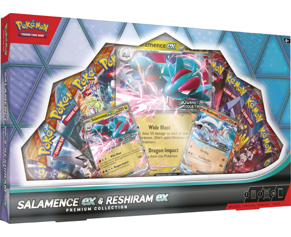 POKEMON SALAMENCE EX/RESHIRAM EX PREMIUM COLLECTION (LIMIT 2)
