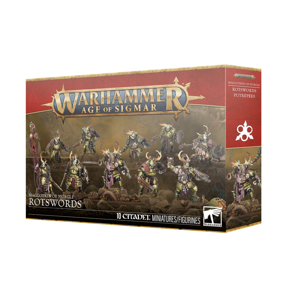 WARHAMMER: AGE OF SIGMAR MAGGOTKIN OF NURGLE ROTSWORDS