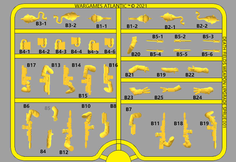 Death Fields: Weapons Upgrade Sprue 001