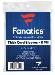 FANATICS SOFT SLEEVES THICK 0100ct