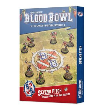 WARHAMMER BLOOD BOWL SEVENS PITCH DOUBLE-SIDED PITCH AND DUGOUTS