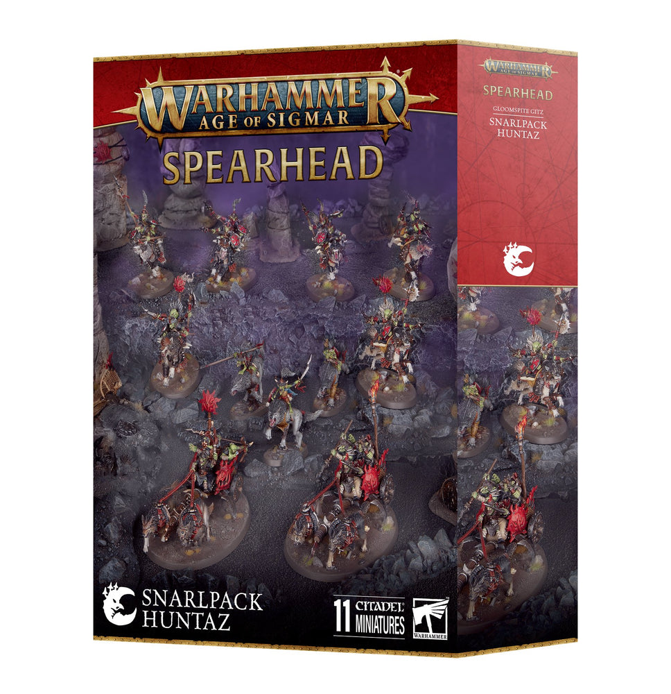 WARHAMMER: AGE OF SIGMAR SNARLPACK HUNTAZ GLOOMSPITE GITZ SPEARHEAD