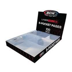 BCW PAGES 9 POCKET LASERWELD 100CT BOX