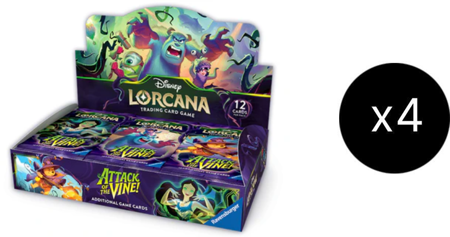 DISNEY LORCANA SET 13 ATTACK OF THE VINE BOOSTER CASE PRE ORDER ^ JULY 17/JULY 24