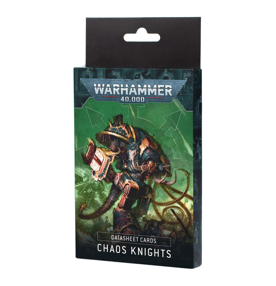 WARHAMMER: 40,000 CHAOS KNIGHTS DATASHEET CARDS