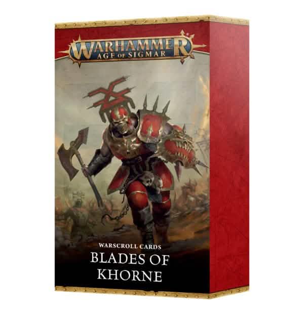WARHAMMER: AGE OF SIGMAR BLADES OF KHORNE WARSCROLL CARDS