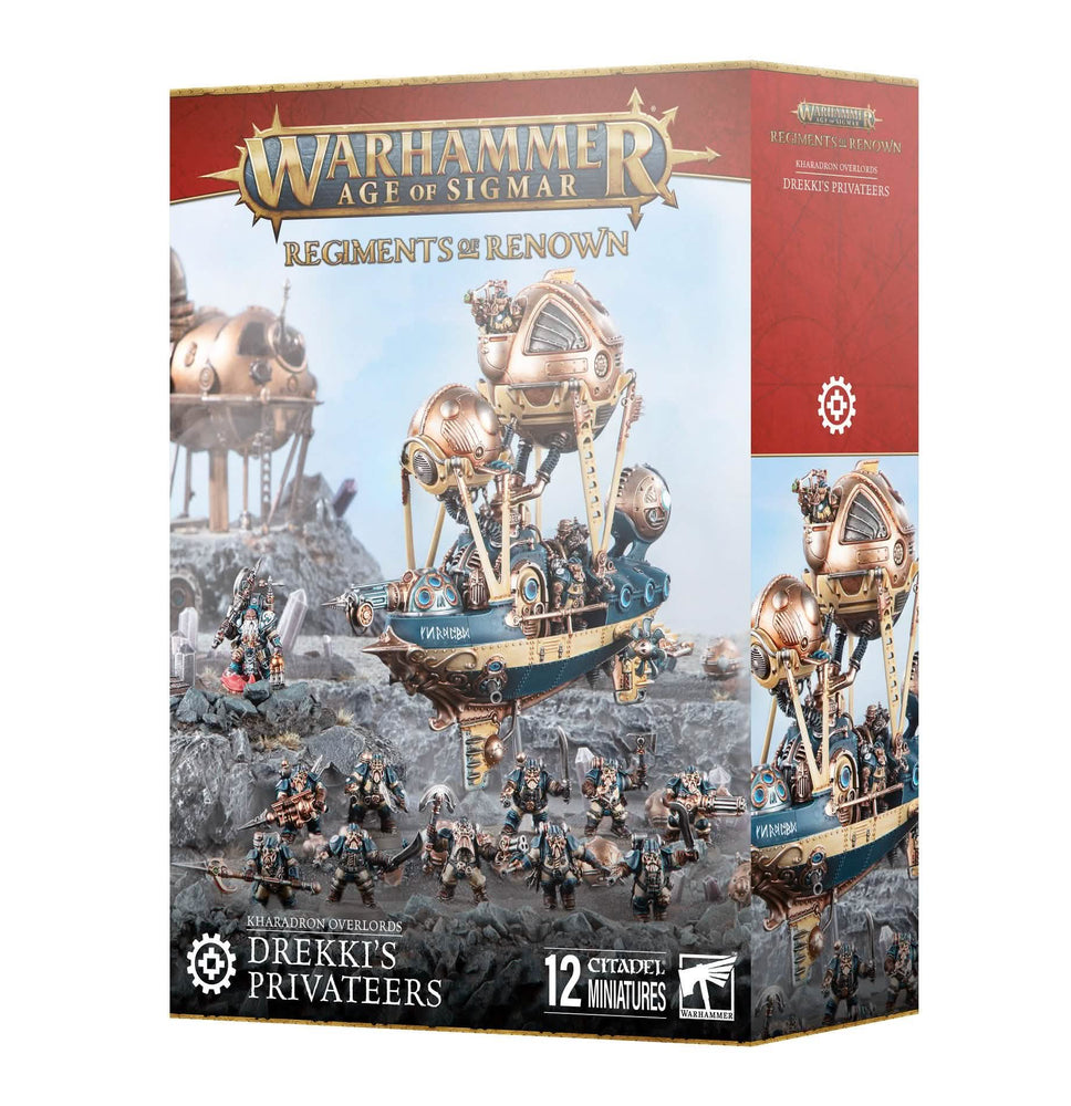 WARHAMMER: AGE OF SIGMAR KHARADRON OVERLORDS REGIMENTS OF RENOWN DREKKIS PRIVATEERS