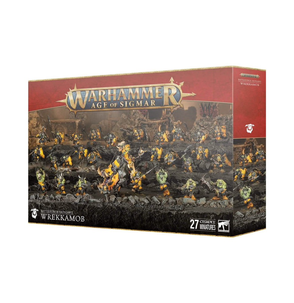 WARHAMMER: AGE OF SIGMAR ORRUK WARCLANS IRONJAWZ WREKKAMOB BATTLEFORCE