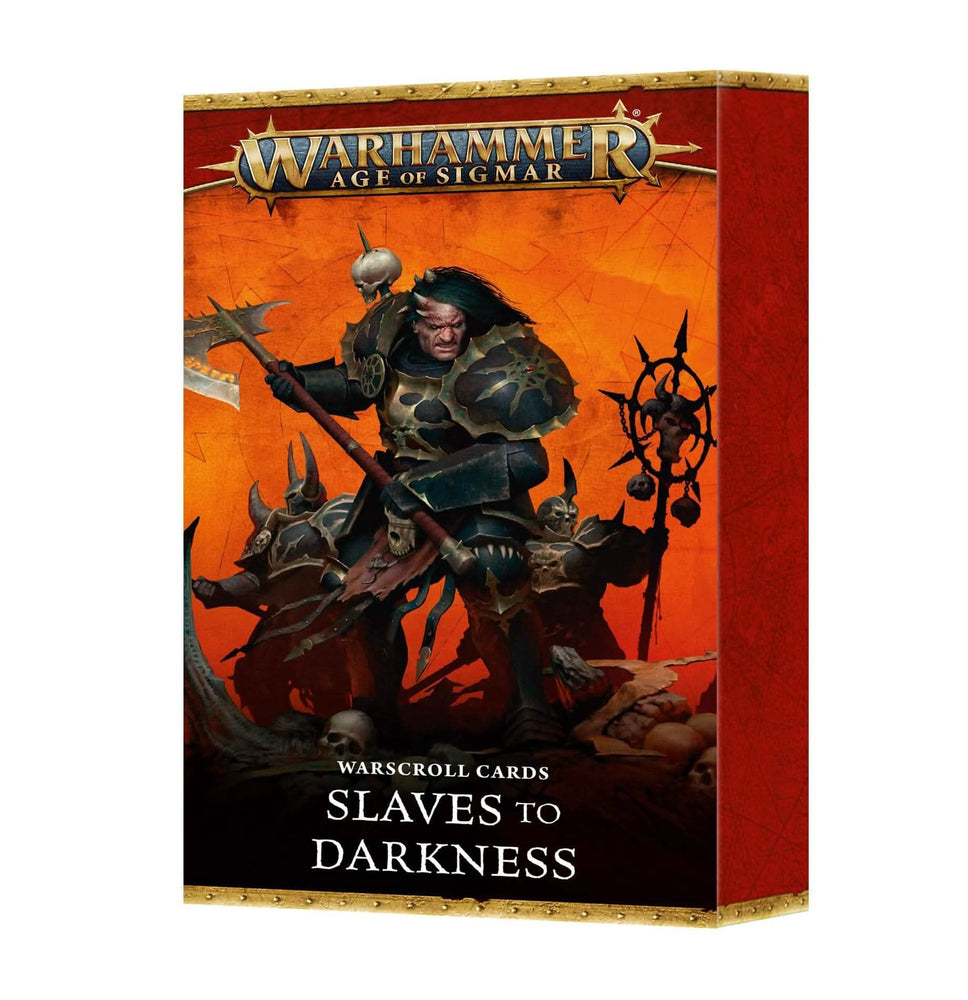 WARHAMMER: AGE OF SIGMAR SLAVES TO DARKNESS WARSCROLL CARDS