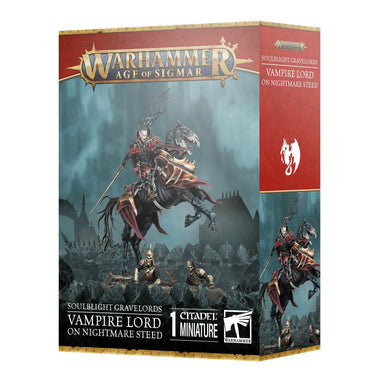 WARHAMMER: AGE OF SIGMAR SOULBLIGHT GRAVELORDS VAMPIRE LORD ON NIGHTMARE STEED