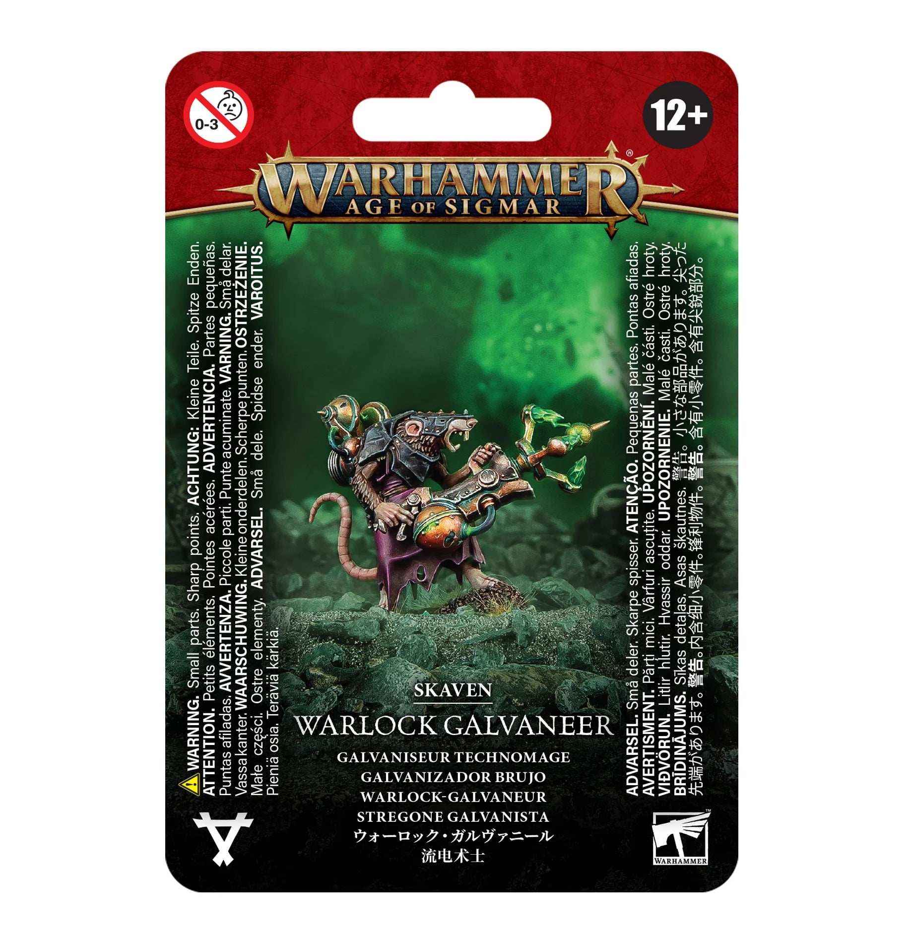 WARHAMMER: AGE OF SIGMAR SKAVEN WARLOCK GALVANEER