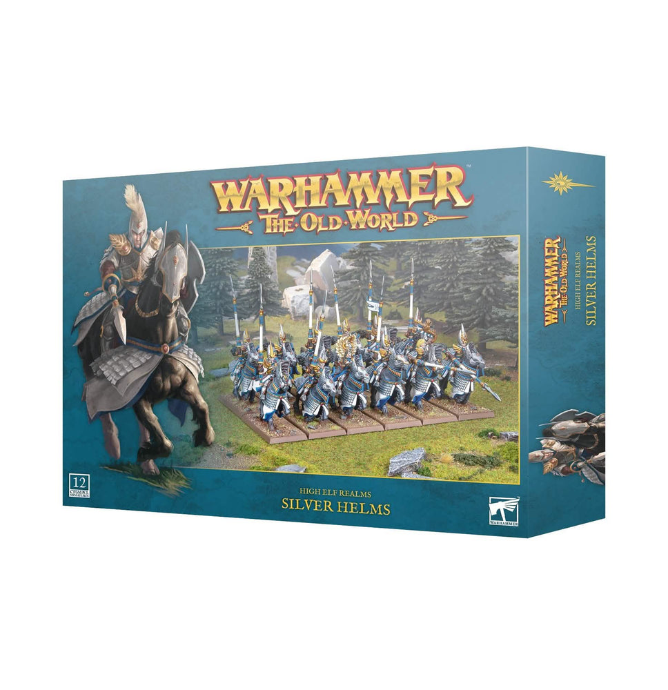 WARHAMMER: THE OLD WORLD HIGH ELF REALMS SILVER HELMS