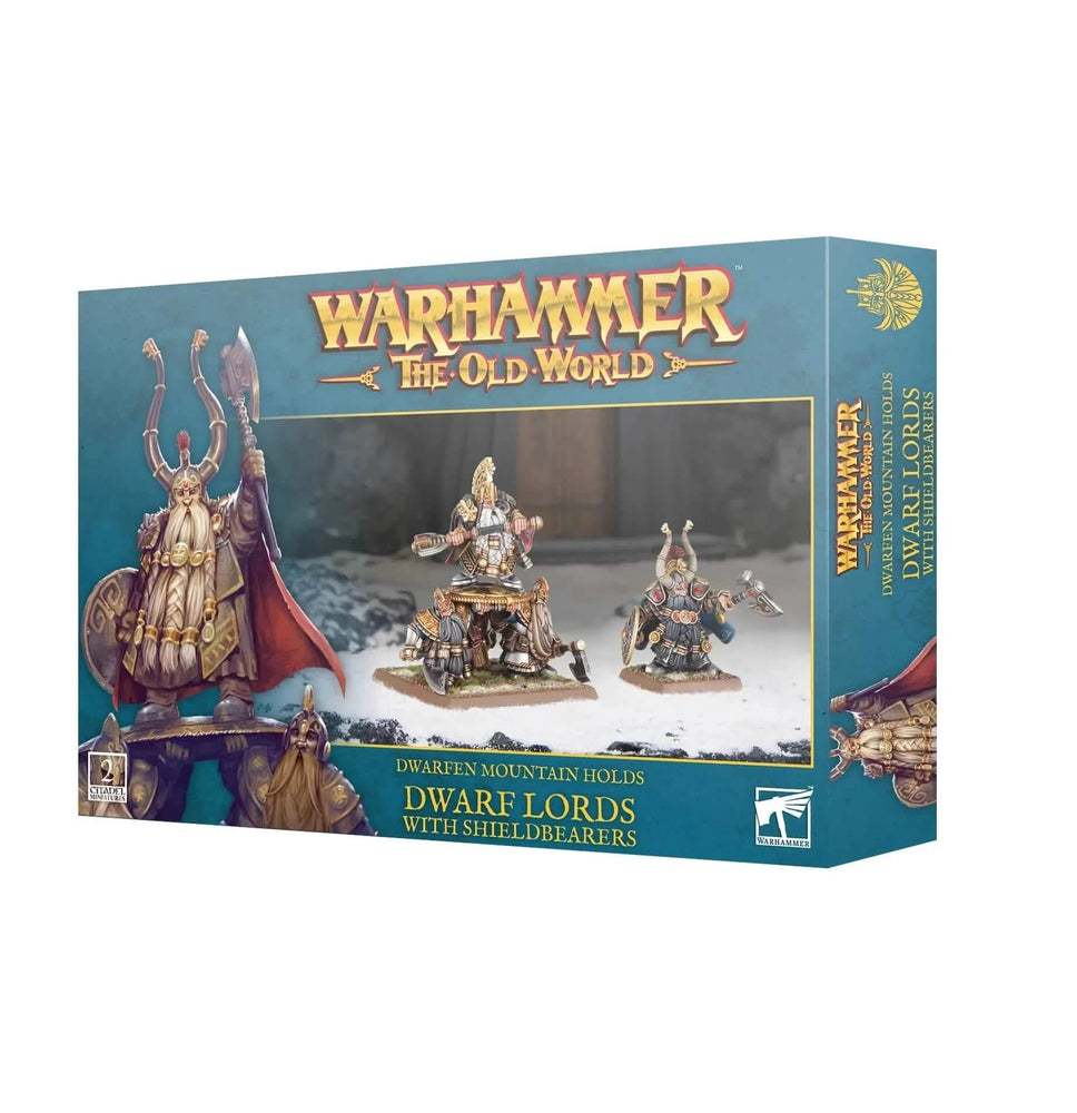 WARHAMMER: THE OLD WORLD: DWARF MOUNTAIN HOLDS: DWARF LORDS WITH SHIELDBEAR