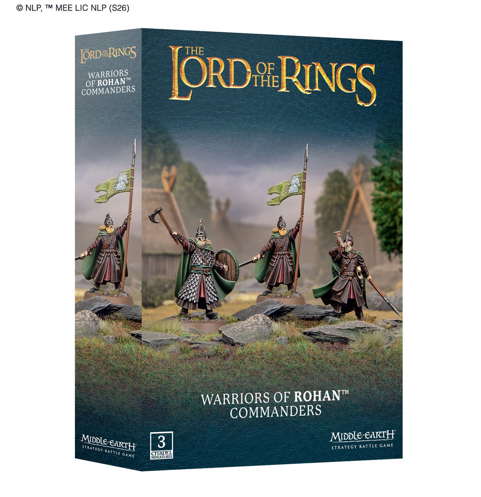 MIDDLE-EARTH THE LORD OF THE RINGS WARRIORS OF ROHAN COMMANDERS STRATEGY BOARD GAME