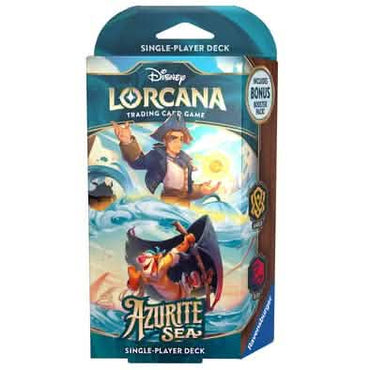 DISNEY LORCANA AZURITE SEA STARTER AMBER AND RUBY