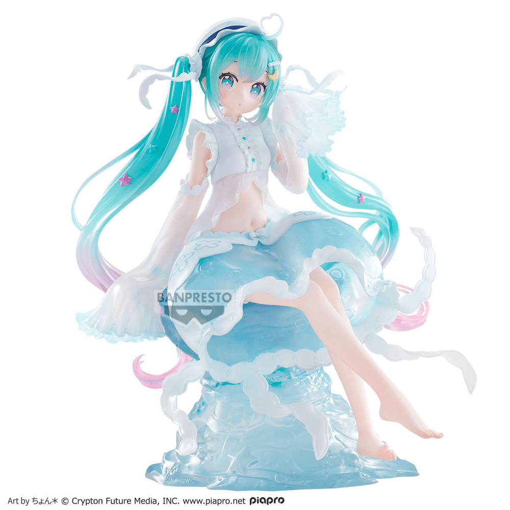 HATSUNE MIKU BANPRESTO EVOLVE CLEARLUXE-JELLYFISH-FIGURE