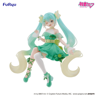 Hatsune Miku Noodle Stopper Figure -Hatsune Miku Lime ver.-