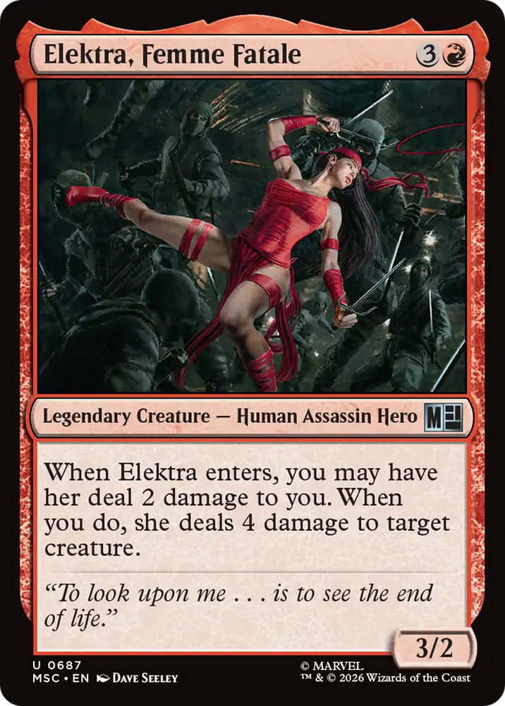 Elektra, Femme Fatale [Marvel Super Heroes Commander]