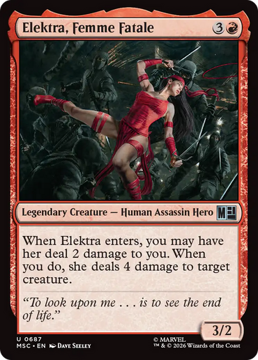 Elektra, Femme Fatale [Marvel Super Heroes Commander]
