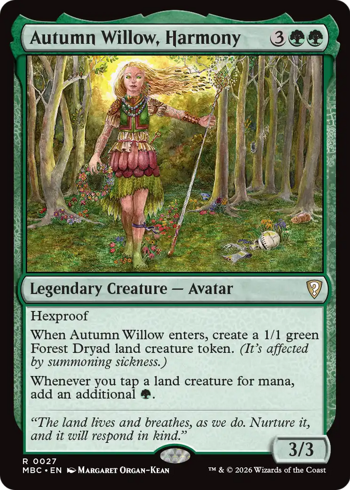 Autumn Willow, Harmony [Mystery Booster: Commander Edition]