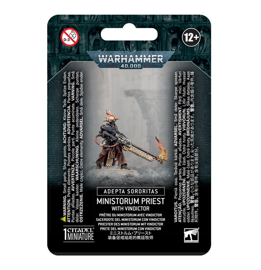 WARHAMMER 40,000 ADEPTA SORIRITAS: MINISTORUM PRIEST WITH VINDICTOR