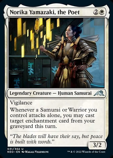 Norika Yamazaki, the Poet [Kamigawa: Neon Dynasty]