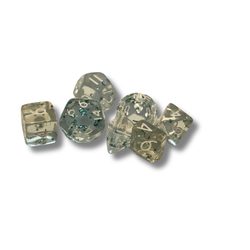 Mini Gold-Foiled Polyhedral Dice Set – 7-Piece RPG Dice