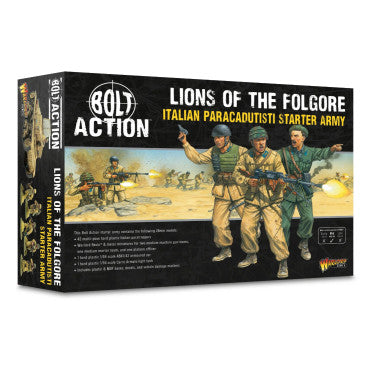 BOLT ACTION LIONS OF THE FOLGORE ITALIAN PARACADUTISI STARTER ARMY