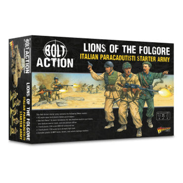 BOLT ACTION LIONS OF THE FOLGORE ITALIAN PARACADUTISI STARTER ARMY