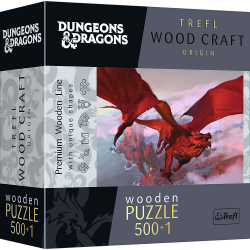 PUZZLE - WOODCRAFT - ANCIENT RED DRAGON - 500+1pcs